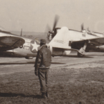 picture of WWII Hell Hawks, of which the subject fly boy was a part.